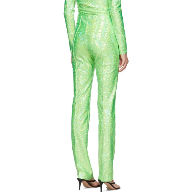 Saks Potts Lissi Green Shimmer Pants