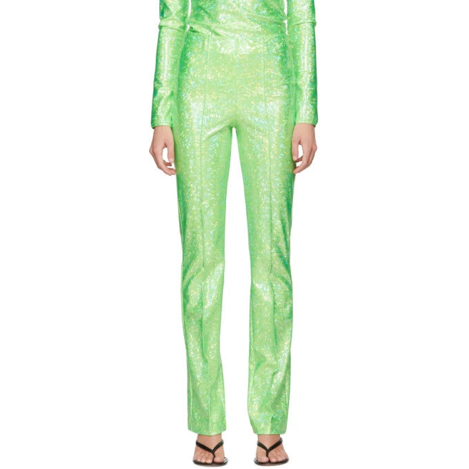 Saks Potts Lissi Green Shimmer Pants